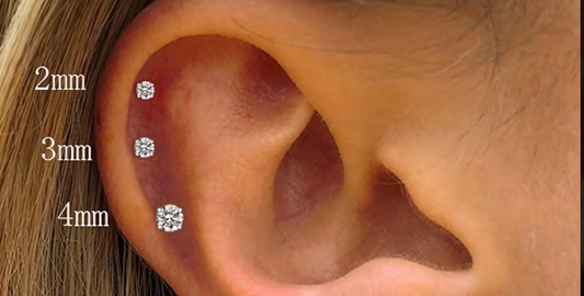 Kit Trio Essencial - Ponto de Luz 2mm + 3mm + 4mm (Prata 925)